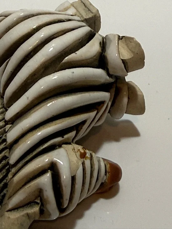 Vtg Artesania Rinconada Zebra Figurine Signed Uruguay Glazed Earthenware Pottery - Picture 5 of 7